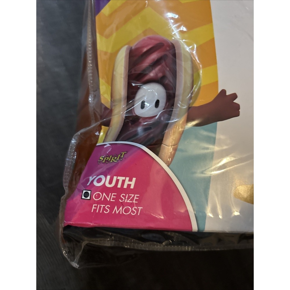 FALL GUYS Spirit Halloween Hot Dog Kids Costume Youth One Size Fits Most No Face - Picture 4 of 5